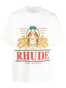 Rhude T-shirt met grafische print - Beige