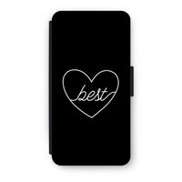 Best heart black: iPhone 7 Plus Flip Hoesje