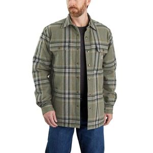 Heavyweight Flannel Sherpa-Lined Shirt Basil Vest Heren