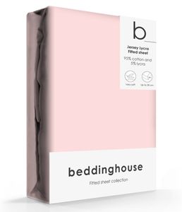 Beddinghouse Jersey-Lycra Hoeslaken Light Pink-180/200 x 200/220 cm