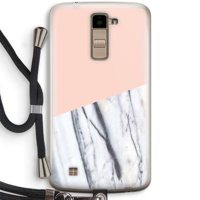 A touch of peach: LG K10 (2016) Transparant Hoesje met koord