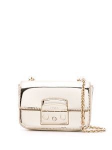Furla mini sac Metropolis à fini miroir - Or