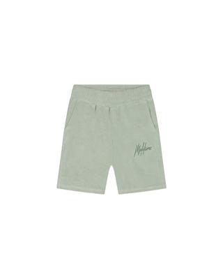Malelions Zomer short jongens - agave groen - Signature - towelling