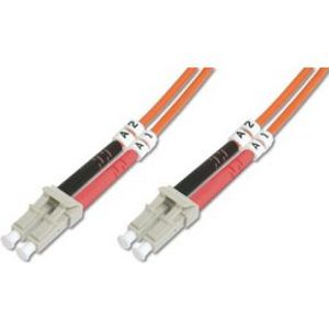 Digitus LC OM4, 1m Glasvezel kabel OM2 Oranje