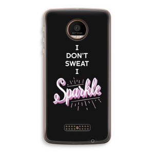 Sparkle quote: Motorola Moto Z Force Transparant Hoesje