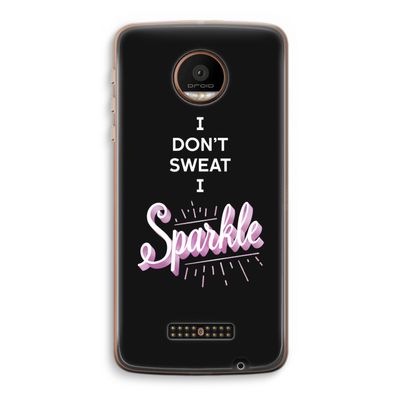 Sparkle quote: Motorola Moto Z Force Transparant Hoesje