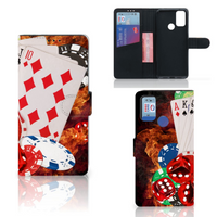 Alcatel 1S (2021) Wallet Case met Pasjes Casino - thumbnail