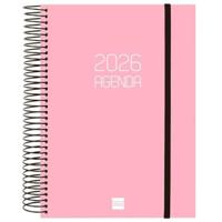Agenda Finocam OPAQUE Roze A5 15,5 x 21,2 cm 2026