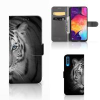 Samsung Galaxy A50 | Telefoonhoesje | Met pasjeshouder | Tijger