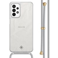 Samsung Galaxy A23 hoesje met koord - Vive la vie Samsung Galaxy A23 hoesje met koord - Vive la vie