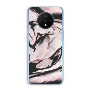 Roze stroom: OnePlus 7T Transparant Hoesje