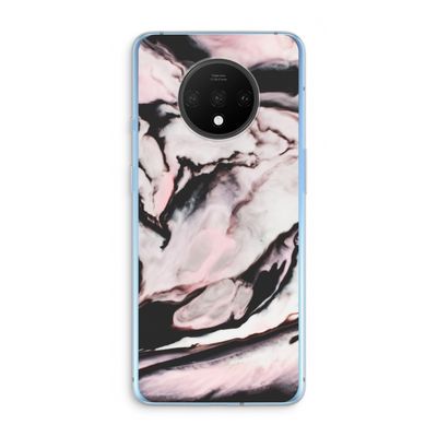 Roze stroom: OnePlus 7T Transparant Hoesje