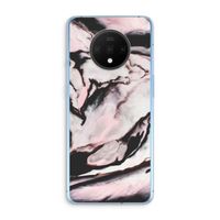 Roze stroom: OnePlus 7T Transparant Hoesje Roze stroom: OnePlus 7T Transparant Hoesje