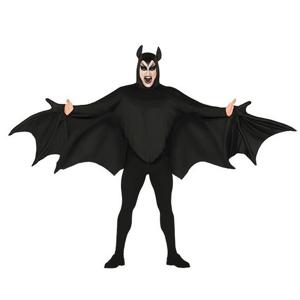 Vleermuis verkleed kostuum voor heren - zwart - Superhelden pak - Halloween verkleedkleding