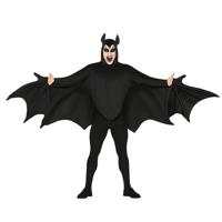 Vleermuis verkleed kostuum voor heren - zwart - Superhelden pak - Halloween verkleedkleding - thumbnail