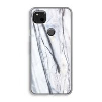 Gestreepte marmer: Google Pixel 4a Transparant Hoesje