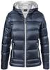 James & Nicholson JN1151 Ladies´ Hooded Down Jacket - /Navy/Silver-(Solid) - XXL