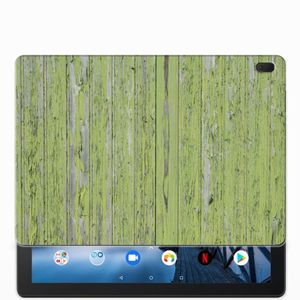 Lenovo Tab E10 Silicone Tablet Hoes Green Wood