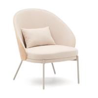 Kave Home Eamy fauteuil chenille Beige/Naturel