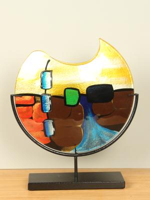 Glazen vaas Murano op standaard, 37 cm