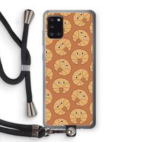 Croissant: Samsung Galaxy A31 Transparant Hoesje met koord