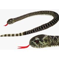 Slangen speelgoed artikelen ratelslang knuffelbeest bruin 150 cm - thumbnail
