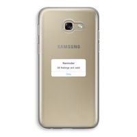 Reminder: Samsung Galaxy A5 (2017) Transparant Hoesje