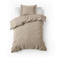 Sleeptime Check Teddy Taupe 140 x 200/220 cm