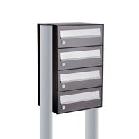 Allux Hive Set 1-Breed, 4-Hoog Op Statief Antraciet - 40030065_1x4s