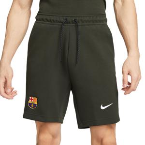 Nike FC Barcelona Tech Fleece Broekje 2023-2024 Donkergroen Wit