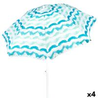 Strandparasol Aktive Zilverkleurig 200 x 200 x 200 cm (4 Stuks)