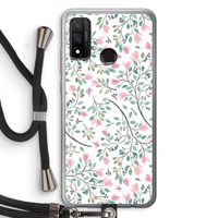 Sierlijke bloemen: Huawei P Smart (2020) Transparant Hoesje met koord