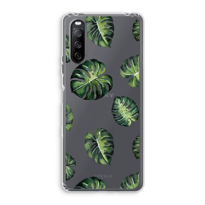 Tropische bladeren: Sony Xperia 10 III Transparant Hoesje