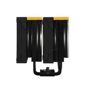 DeepCool AK620 Zero Dark Zoria Processor Luchtkoeler 12 cm Zwart, Geel 1 stuk(s)
