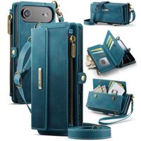 Caseme iPhone 17 Air hoesje - portemonnee tasje - Blauw