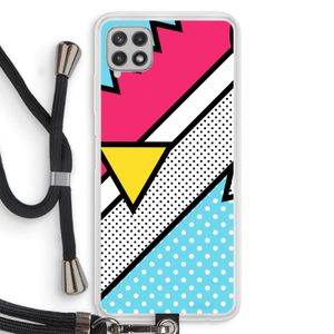 Pop Art #3: Samsung Galaxy A22 4G Transparant Hoesje met koord