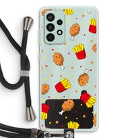 Chicken 'n Fries: Samsung Galaxy A52s 5G Transparant Hoesje met koord