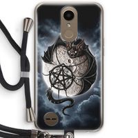 Volle maan: LG K10 (2017) Transparant Hoesje met koord