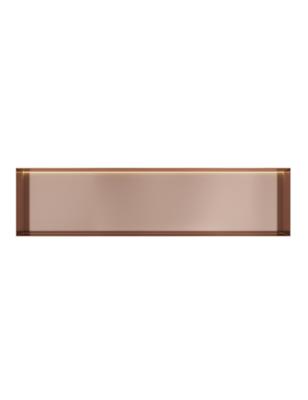 Hotbath &MORE Inbouwnis 30x120x10cm frameless + LED Geborsteld Koper PVD