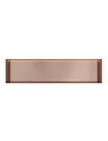 Hotbath &MORE Inbouwnis 30x120x10cm frameless + LED Geborsteld Koper PVD