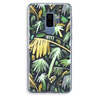 Tropical Palms Dark: Samsung Galaxy S9 Plus Transparant Hoesje