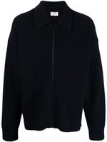 Filippa K cardigan nervurée à fermeture zippée - Bleu