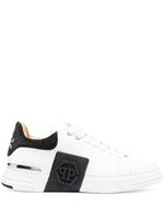 Philipp Plein baskets à ornements de strass - Blanc - thumbnail