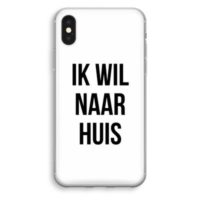 Ik wil naar huis: iPhone XS Transparant Hoesje
