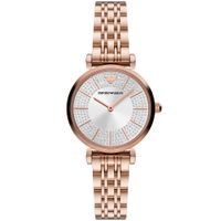 Emporio Armani AR11446 Horloge Gianni T-Bar staal rosekleurig-wit 32 mm