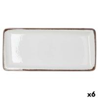 Snackdienblad Bidasoa Orion Hydrozero Wit 34 x 16 cm (6 Stuks)
