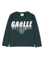 Gaelle Paris Kids sweat en coton à logo imprimé - Vert