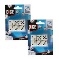 Longfield games Dobbelstenen - 12x stuks - 1,6 cm - dobbel spellen