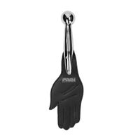 Saddle Leather Hand Paddle Metal Ball Handle - thumbnail