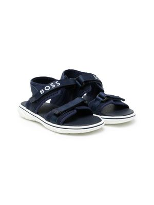 BOSS Kidswear sandales à attache scratch - Bleu